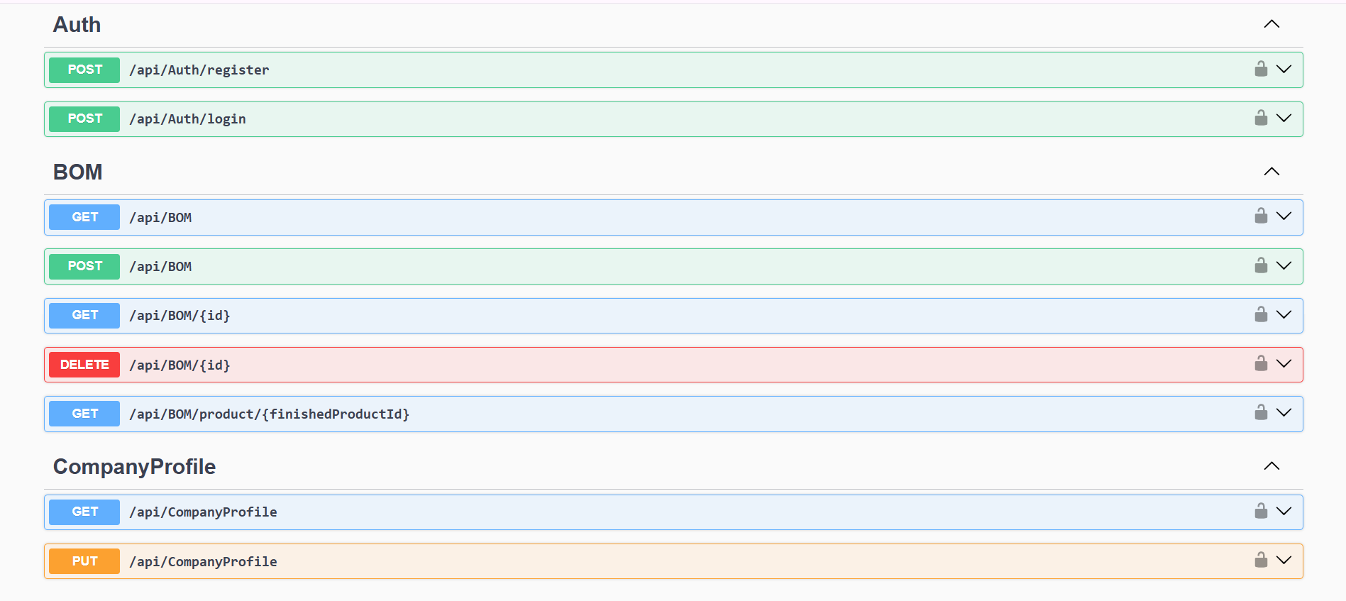 Apex ERP Backend Enterprise .NET 8 Manufacturing API project screenshot 7