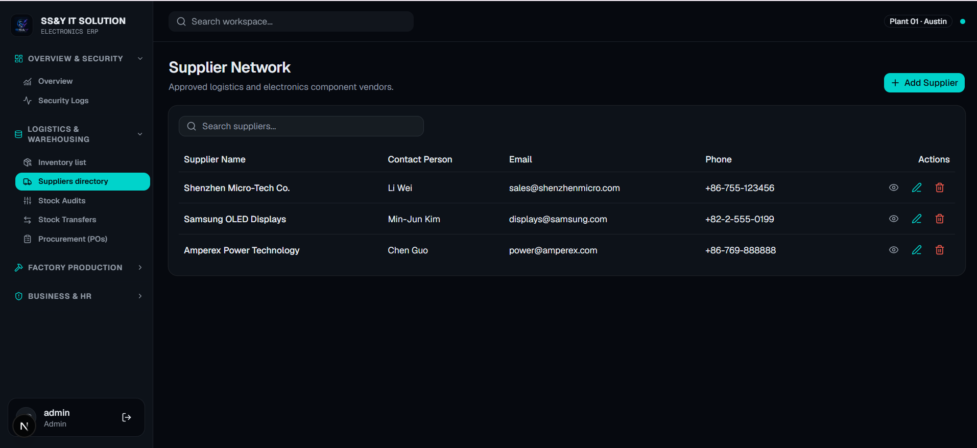 Enterprise ERP Frontend Client project screenshot 4