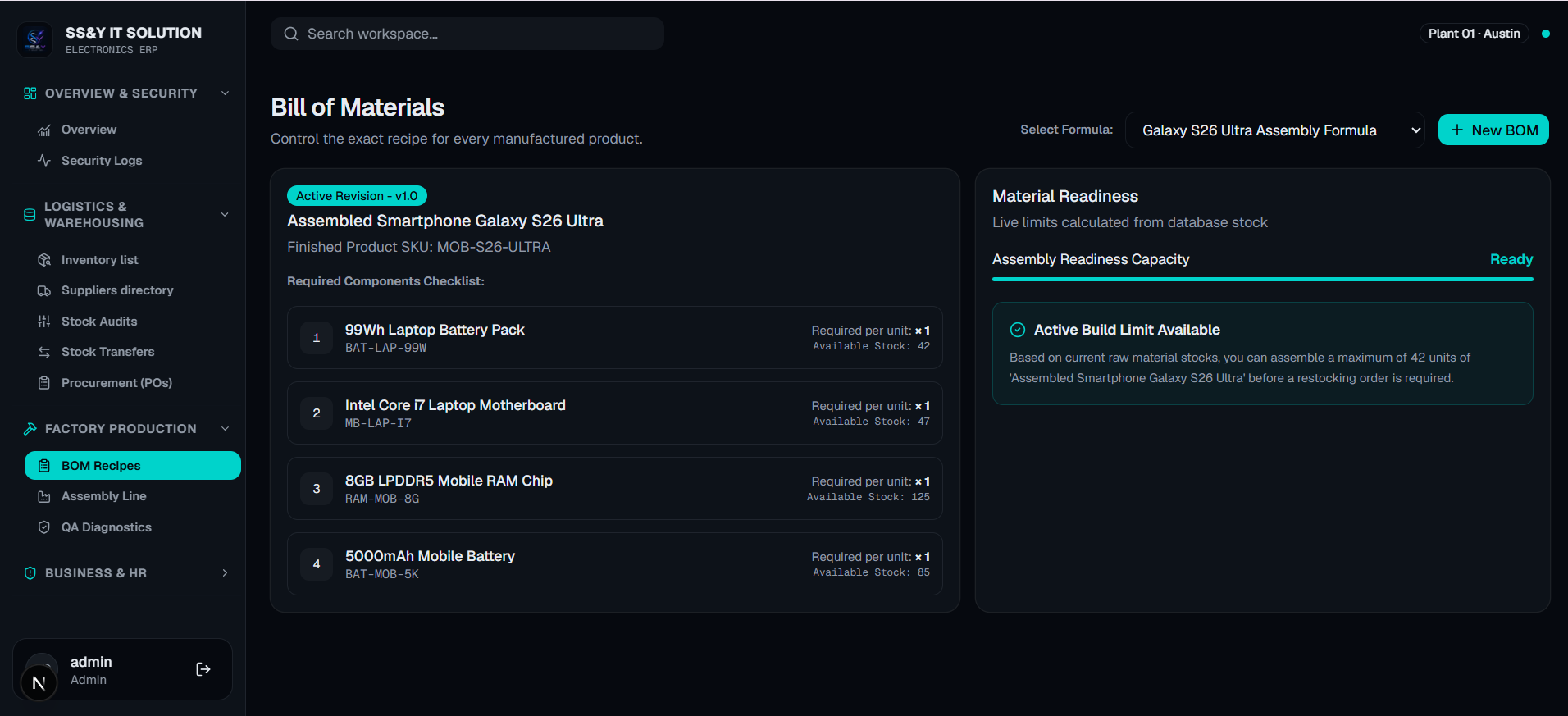 Enterprise ERP Frontend Client project screenshot 7