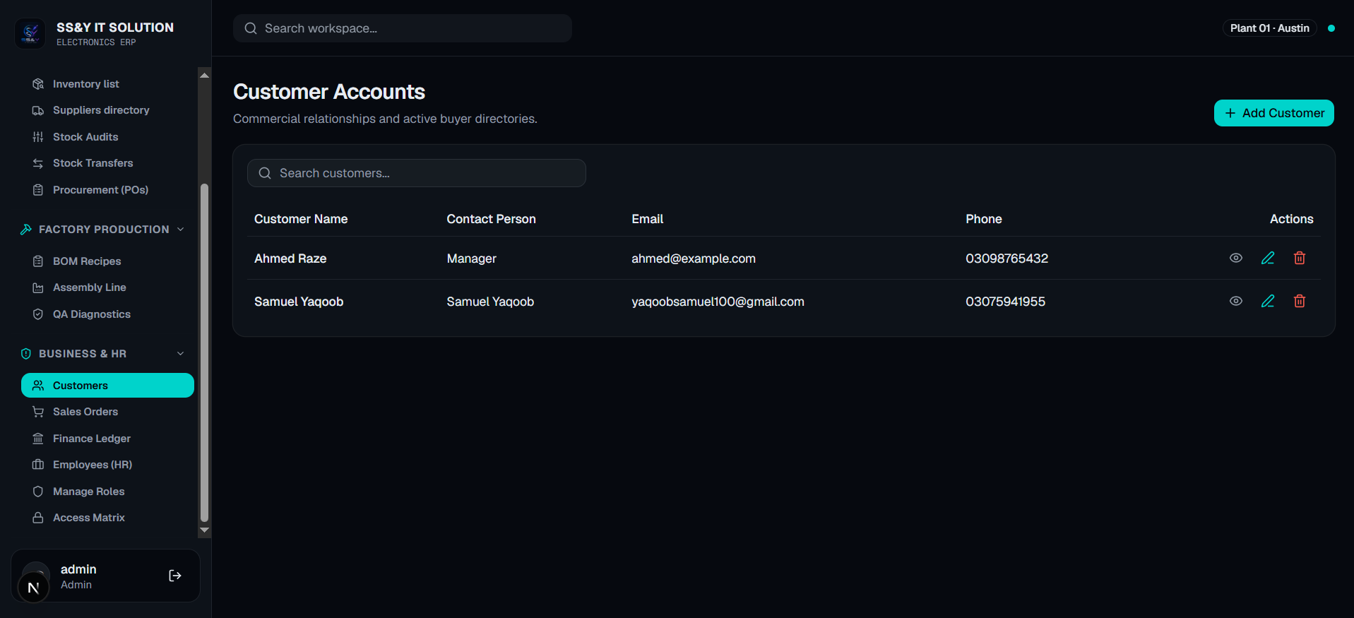 Enterprise ERP Frontend Client project screenshot 10
